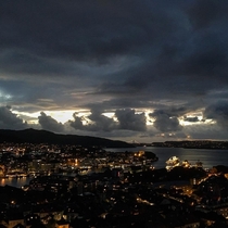 View from Flien in Bergen Norway