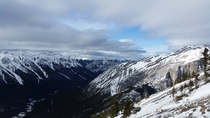 View from Ha-Ling Peak Alberta Canada 