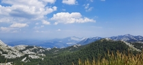View from Sveti Jure Biokovo National Park Makarska Croatia 