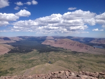 View from the highest point in Utah Kings Peak 