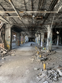 View from the inside of the old Fisher Plant