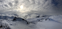 View from the top of Whistler Blackcomb Ski Resort 