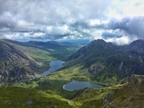 View from Tryfan Snowdonia UK 