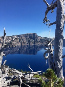 View from Wizard Island at Crater Lake National Park 