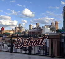 View of Downtown Detroit from Comerica Park