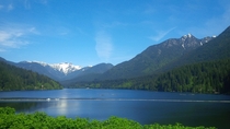 View of Mount Strachan Vancouver from Capilano Lake