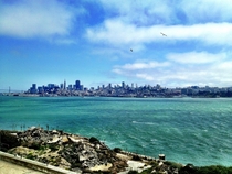 View of San Francisco California from Alcatraz 