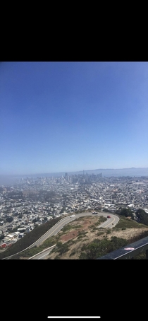 View of SanFrancisco from twin peaks from my iPhone