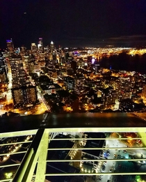 View of Seattle from on top of the space needle