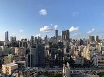 View of uptown Beirut Lebanon