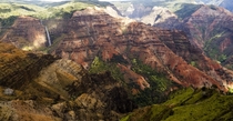 View of Waimea Canyon in Kauai Hawaii 