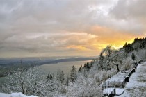 View on Lake Bienne Switzerland 