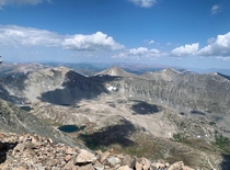 Views from Quandary Peak in the Rocky Mountains 