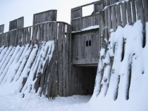 Viking fortress in Trelleborg Sweden 