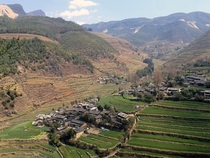 Village in Luquan County Yunnan  