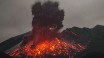Volcanic lightning on Mt Sakurajima Kyushu Japan - Photo by Martin Rietze 