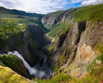 Vringfossen waterfall in Norway 