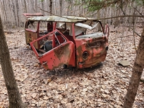Vw bus in the woods of upstate ny oc