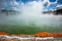 Wai-O-Tapu Champagne Pool New Zealand one of the most surreal places on earth And it is 