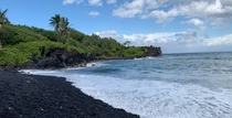 Waianapanapa Black Sand Beach Maui 