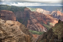 Waimea Canyon otherwise known as the Grand Canyon of the Pacific - Kauai Hawaii 