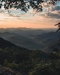Waking up early sucks but the sunrise is worth it Appalachian Trail Georgia 