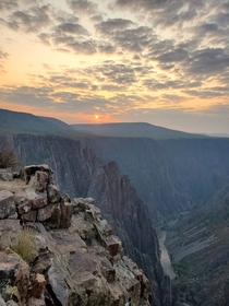 Waking up to the Black Canyon of the Gunnison CO 
