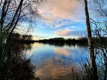 Walking along the Daneshill Lakes UK in a perfect weather - I had to take a photo 