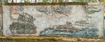 wall fresco in a soviet base