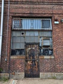 Warehouse door in the Brooklyn Navy Yard