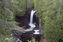 Waterfall at Judge CR Magney State Park Northern Minnesota OC x