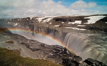 Waterfall Dettifoss in Vatnajkull National Park Northeast Iceland 