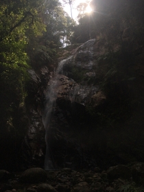 Waterfall from one of the cloud forests of Honduras 