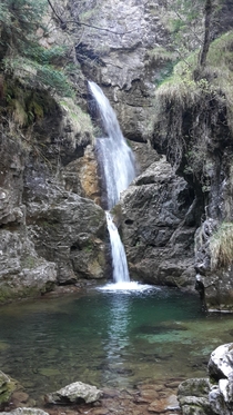 Waterfall in Ledro Valley Italy