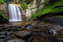 Waterfall in Pisgah National Forest North Carolina 