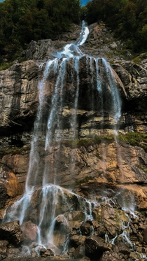 Waterfall in Ried Switzerland 