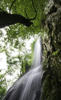 Waterfall in springtime Croatia OC x