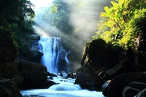 Waterfall in Wulai District Taiwan 