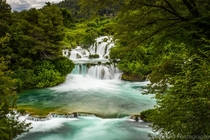 Waterfalls at Krka National Park Croatia 