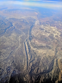 Waterpocket Fold in Capitol Reef National Park - from the air x