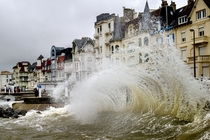 Waves in Boulogne-sur-Mer France 