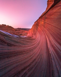 Wavey textures at sunset in Northern Arizona    