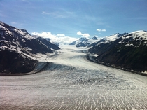 We drove an s Lincoln Town Car up winding mountain roads to get this picture Salmon Glacier British Columbia 