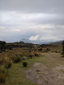 We live between mountains in Quito Ecuador 