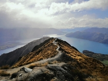 We reached the top right before the rain hit us - Roys Peak Wanaka in New Zealand - 