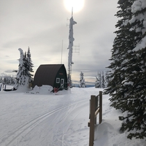 Weather station on top of Silverstar ski hill