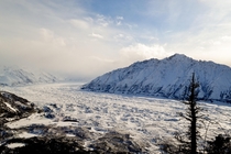 Well worth the soaking wet boots and ripped snow pants Matanuska Glacier Alaska 