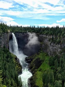 Wells Grey National Park Canada Helmcken Falls  x