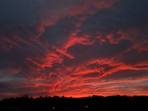 Western New England fall sunset