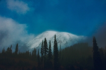 What Mt Rainier actually looks like in the fall  IG mcbeardish